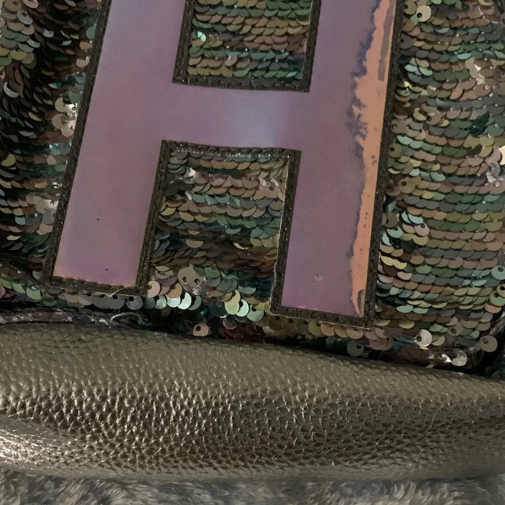 Justice Sequin Backpack with Holography “ H”
